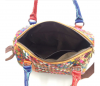 Woven Leather Large Bowling Bag